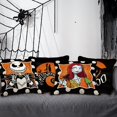 thumbnail image 7 of Halloween Jack Decorative Throw Pillow Covers 16 x 16 Set of 4, Sally Ghost Boo Black Cushion Case Decor, Polka Dots Funny Holiday Home Decoration for Sofa Couch, 7 of 7