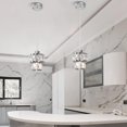 thumbnail image 3 of AIR-1-Light 5.5" Crystal Pendant Light Modern Mini Pendant Lights for Kitchen Island Round Chrome Small Pendant Light Fixture Ceiling Hanging for Hallway, 3 of 4