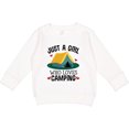 thumbnail image 2 of Inktastic Just a Girl Who Loves Camping Toddler Sweatshirt, 2 of 4