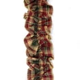 thumbnail image 5 of JCS Vintage Christmas Ruffled Homespun Cotton Fabric Plaid Trim/Garland - 2 x 144 inches (12 feet), 5 of 7