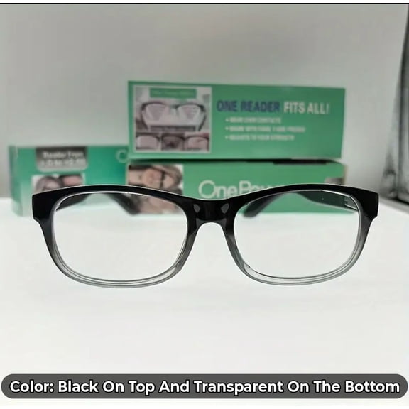 One Reader, Auto-Focus, Flex-Focus, Reading Glasses Unisex. - Round Frame