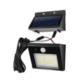 thumbnail image 1 of Methold Luz alimentada por energía Solar, 30 luces LED, lámpara de jardín a prueba de humedad, luz solar, Sensor de movimiento PIR, Suministros para perros 64LED  Cable de extensión de 2.5 m, 1 of 6