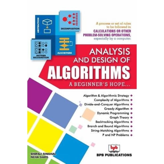 Analysis and Design of Algorithms, (Paperback)
