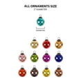 thumbnail image 2 of Serene Spaces Living Set of 12 Multicolor Glass Balls, Ornaments for Holiday Décor, Measures 2" Diameter, 2 of 6