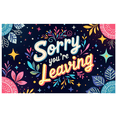 thumbnail image 2 of LUUFILx Sorry You Are Leaving Banner Backdrop Decorations Farewell Party Supplies Colorful Stars Theme Background Photography Props Office Goodbye Decor, 2 of 8