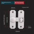 thumbnail image 1 of El dispositivo de fijación de la correa de perno de la cerradura de la puerta Correccional de 90 grados se utiliza para abrochar la puerta de la cerradura de la puerta del granero y mover la, 1 of 5