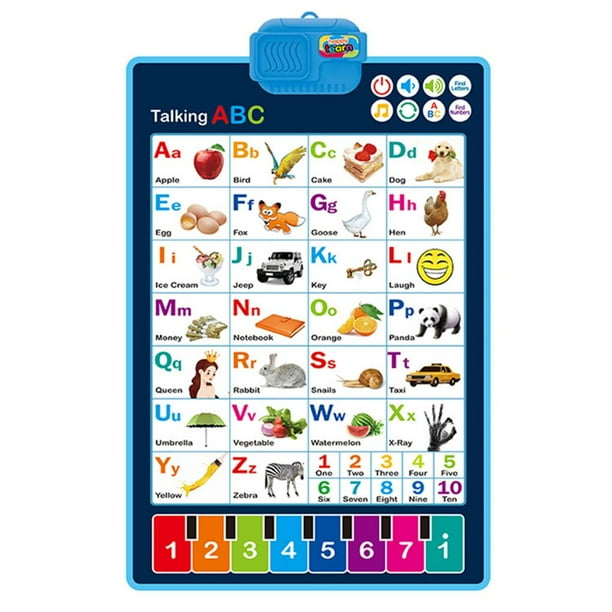 Gráfico Interactivo Del Alfabeto Gráfico De Pared Del Alfabeto Del Juguete De Aprendizaje Educativo Preescolar Para Niños Noticed FN006244-00