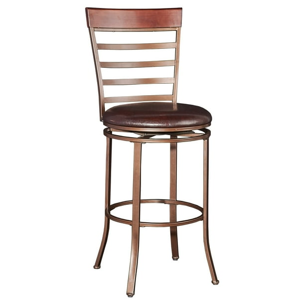 Powell Big & Tall Miller Bar Stool, Bronze