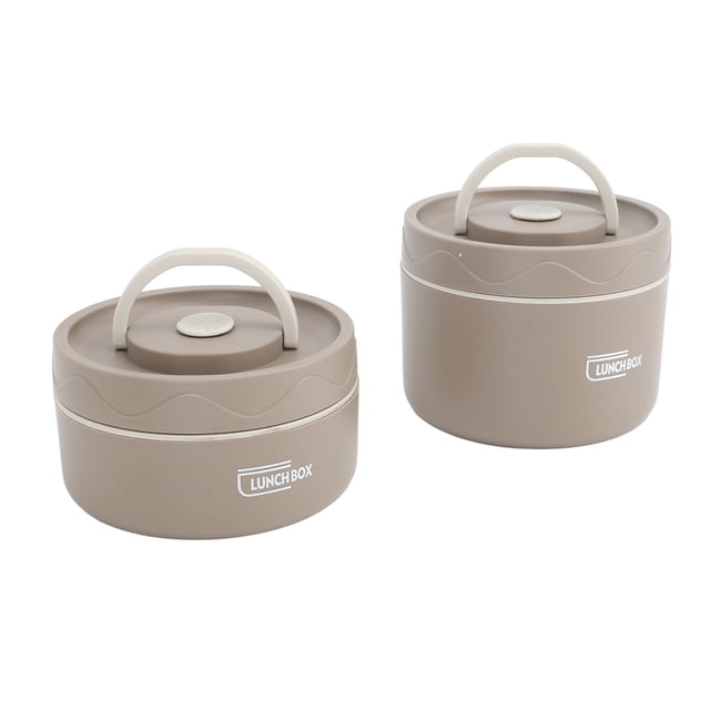 Contenant Alimentaire Isolé, Contenant à Lunch Isolé, Excellente Conservation de la Chaleur, Contenant à Lunch Portable et Polyvalent pour Aliments Chauds, Contenants à Lunch Isolés avec Acier Inoxydable 304