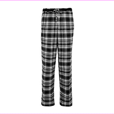 DKNY Womens Stretch Velour Pant, Black Plaid, Size S
