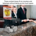 thumbnail image 4 of Marketing Holders 10 Inch Locking Ballot Box with Removable 8.5" x 11" Header Sign Holder Clear Acrylic Cube Donation Bin, 4 of 4
