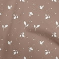 thumbnail image 1 of oneOone Cotton Flex Brown Fabric Plants Silhouette Leaf With Dot Fabric For Sewing Printed Craft Fabric By The Yard 40 Inch Wide, 1 of 4