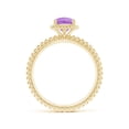 thumbnail image 2 of ANGARA Natural 0.8 Ct. Amethyst Solitaire Ring in 14K Yellow Gold for Women (Ring Size: 11.5), 2 of 9
