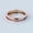 Yellow Plated, variant on Rainbow Sapphire Eternity Ring, Princess Cut Channel Set Engagement Band Ring, 18k Gold Filled Ring, Cocktail Ring, Multi Color Stackable Ring.