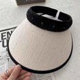 thumbnail image 2 of SikaFu Diamond Empty Top Hat Casual Sunscreen Summer Cycling UV Outdoor Outdoor Outdoor Shading Showed Face Hoop Hat, 2 of 6