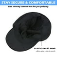 thumbnail image 5 of AYAMAYA 1Pack Women's Fleece Ponytail Hat with Drop Down Earflap, Stretchy Warm Winter Hat with Ponytail Hole for Running Hiking, Black, 5 of 10