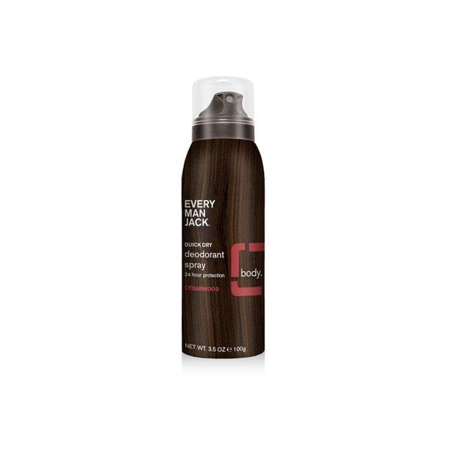 Every Man Jack - Quick Dry Aluminum Free Deodorant Spray Cedarwood - 3.5 oz