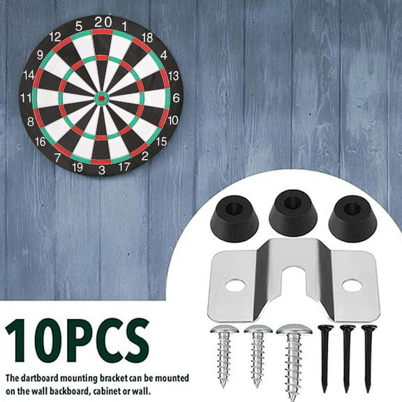 FurNest Dartboard Fixing Kit Dartboard Bracket For Hanging Dartboards, Wall Screw For Hanging Mounting Hooks, S Bracket