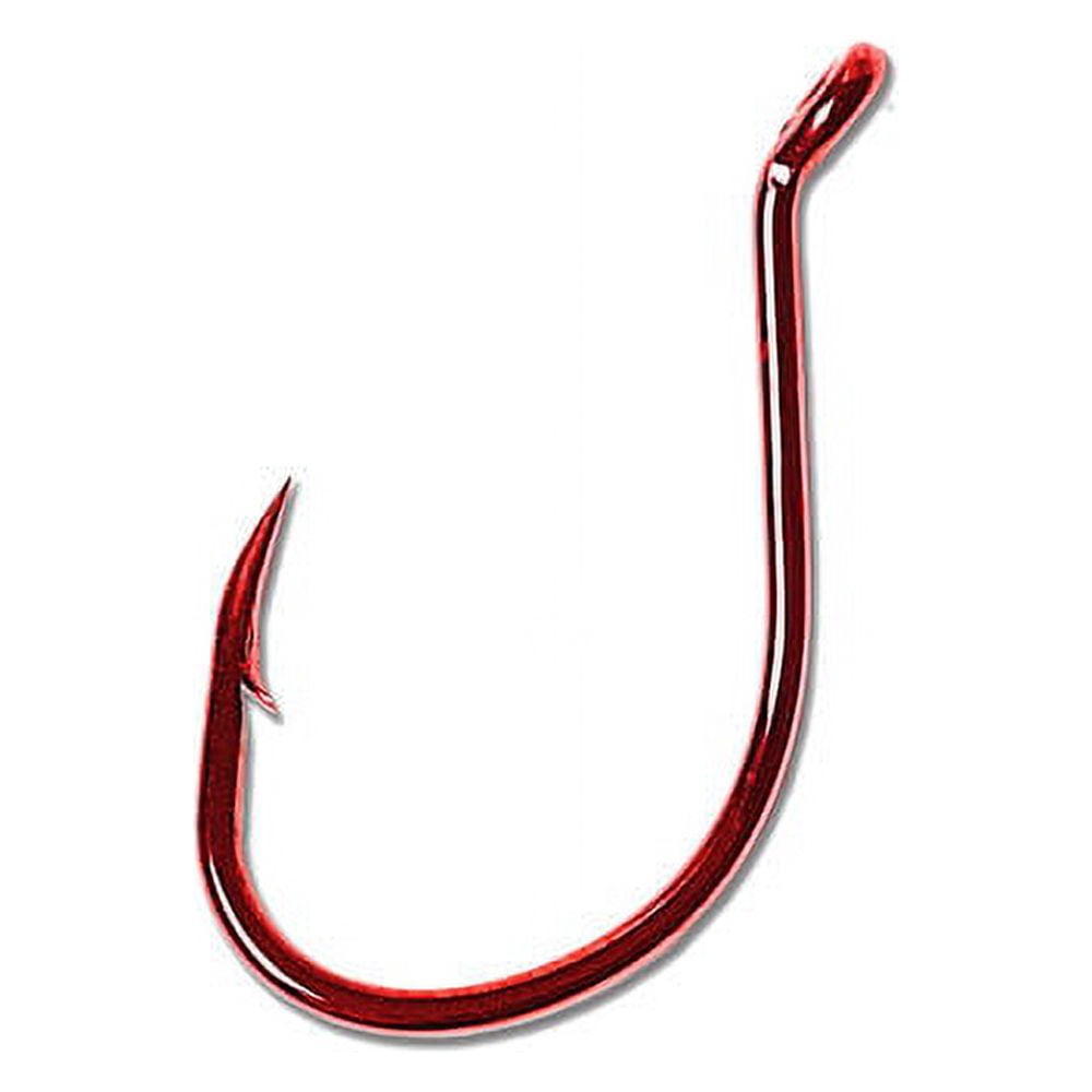 Lazer Sharp L1RGH-1 Octopus Short Shank Hook, Red, Size 1, 9 Pack