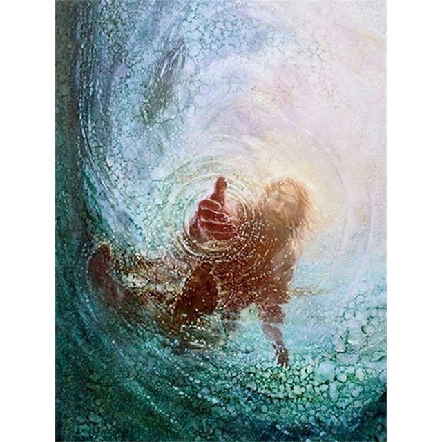 CHENISTORY-pintura de diamante 5d de Jesús, bordado de diamantes cuadrado/redondo, mosaico de figuras religiosas de Dios, imágenes artesanales creativas
