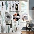thumbnail image 5 of Extra Long 72"x84"Cute Alpaca Shower Curtain Set with Hooks,Funny Bathroom Curtain Kids Fabric Waterproof Bath Curtain Machine Washable, 5 of 6