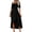 Black, variant on Staron Summer Dresses for Women Off Shoulder Casual Solid Color Irregular Hem Short Sleeve Round Neck Bandage Party Cocktail Dress, Pink XL
