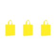 thumbnail image 3 of Decodeary Reusable Eco-Shopping Bag Folding Eco-Friendly Shoulder Storage Bag yellow 3Set, 3 of 6