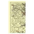 thumbnail image 3 of Railroad Map - Norfolk Albemarle Atlantic Railroad Connections - Colton 1891 - 23x43 - Vintage Wall Art, 3 of 5