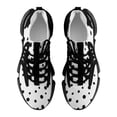 thumbnail image 5 of Messy Black Dots on White Background Walking Shoes for Men Woman Lightweight Tennis Fashion Elastic Sports Shoes Cushion Basketball Shoes, 5 of 7