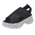 thumbnail image 2 of Sandalias transpirables de moda para mujer, sandalias casuales con boca de pez y fondo de bizcocho Wmkox8yii shjk5378, 2 of 6