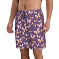 thumbnail image 2 of Fuzoiu Butterflies And Floral Print Men's Beach Shorts,Men's Swim Trunks,Quick Dry Board Shorts with Pockets,Men's Bathing Suits for Surfing, Running, and Casual Wear-Large, 2 of 6
