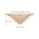 thumbnail image 3 of Chales y envolturas INSPIRAR CHIC para vestidos de noche, bufandas triangulares de encaje con flecos y borlas para mujeres en bodas y fiestas formales 74.8x28.3" color camello, 3 of 5