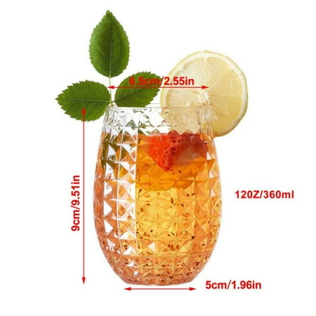 

Xinhuaya 2OZ/360ML Wine Cup Plastic Cocktail Glass Cup Whiskey Glass Reusable Drinking Cup For Drink Home Party Bar Club