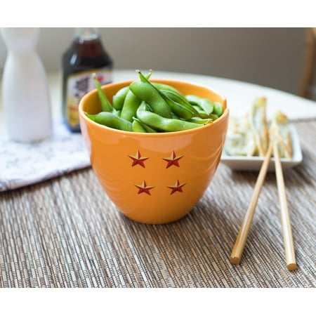 

Dragon Ball Z 4-Star Ball Ceramic Noodle Bowl & Chopsticks Set | 16 Ounce Dish