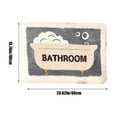thumbnail image 3 of QTOCIO Summer Savings Clearance! Bathroom Rugs, Home Summer Carpet Front Door Carpet Super Absorbent Drying Rubber Backing Non-slip Floor Mat Washable Super Soft Bathtub Carpet Bathroom Carpet, 3 of 6