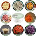 thumbnail image 5 of 1 extractor de ajo manual, procesador de alimentos, cortador de verduras, licuadora, adecuado para picar frutas, verduras, nueces, hierbas, cebollas, ajos, etc. ER, 5 of 5