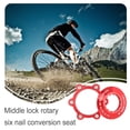 thumbnail image 4 of Becaristey 1 Jeu Centre Verrouille Disque Rotors Adaptateur Robuste Remplacement Réparation Boulons de Vélo Compatible pour le Verrouillage Rouge 1Set, 4 of 6