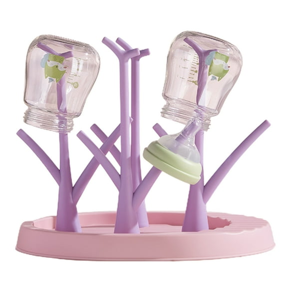 Reheyre Detachable Pacifier Rack - Food Grade, Eco-friendly - Reusable, Space-saving Plastic Drying Rack for Pacifiers and Feeding Bottles