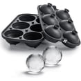 thumbnail image 1 of Ice Cube Molds – Large Silicone Ice & Sphere Mold Combo with Built-In Easy-Fill Funnel 2-Inch Round & Square Whiskey Ice Molds for Cocktails & Bourbon, 1 of 5