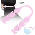 thumbnail image 2 of Empuñaduras para la oreja de la cubierta de la boca 10 Unids Boca Mufla Oreja Extensión Gancho Empuñaduras Silicona Ajustable Hebilla Titular Accesorios Rosa Higoodz Otros, 2 of 8
