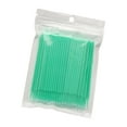 thumbnail image 1 of TISHITA Disposable Cotton Swabs Portable Double Tip for Professional Makeup Personal Green, 1 of 8