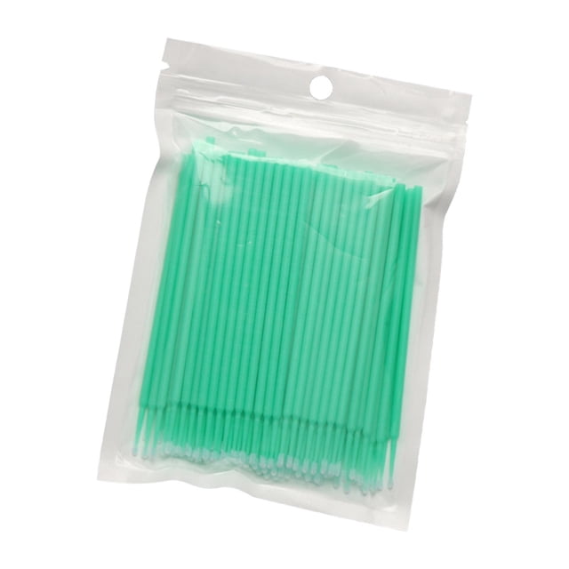 TISHITA Disposable Cotton Swabs Portable Double Tip for Professional Makeup Personal Green