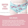 thumbnail image 3 of Hbhpov Little Girls Briefs Kids Cute Cotton Undies, 6 Pack, Sizes 2-8 T, 3 of 6