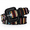 Black, variant on JASGOOD Multicolor Belt for Women Boho Waist Belt with Square Buckle