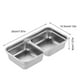 thumbnail image 4 of Snack Containers Agarra Y Go Reusable Doble Compartimento Acero Inoxidable (B), 4 of 9
