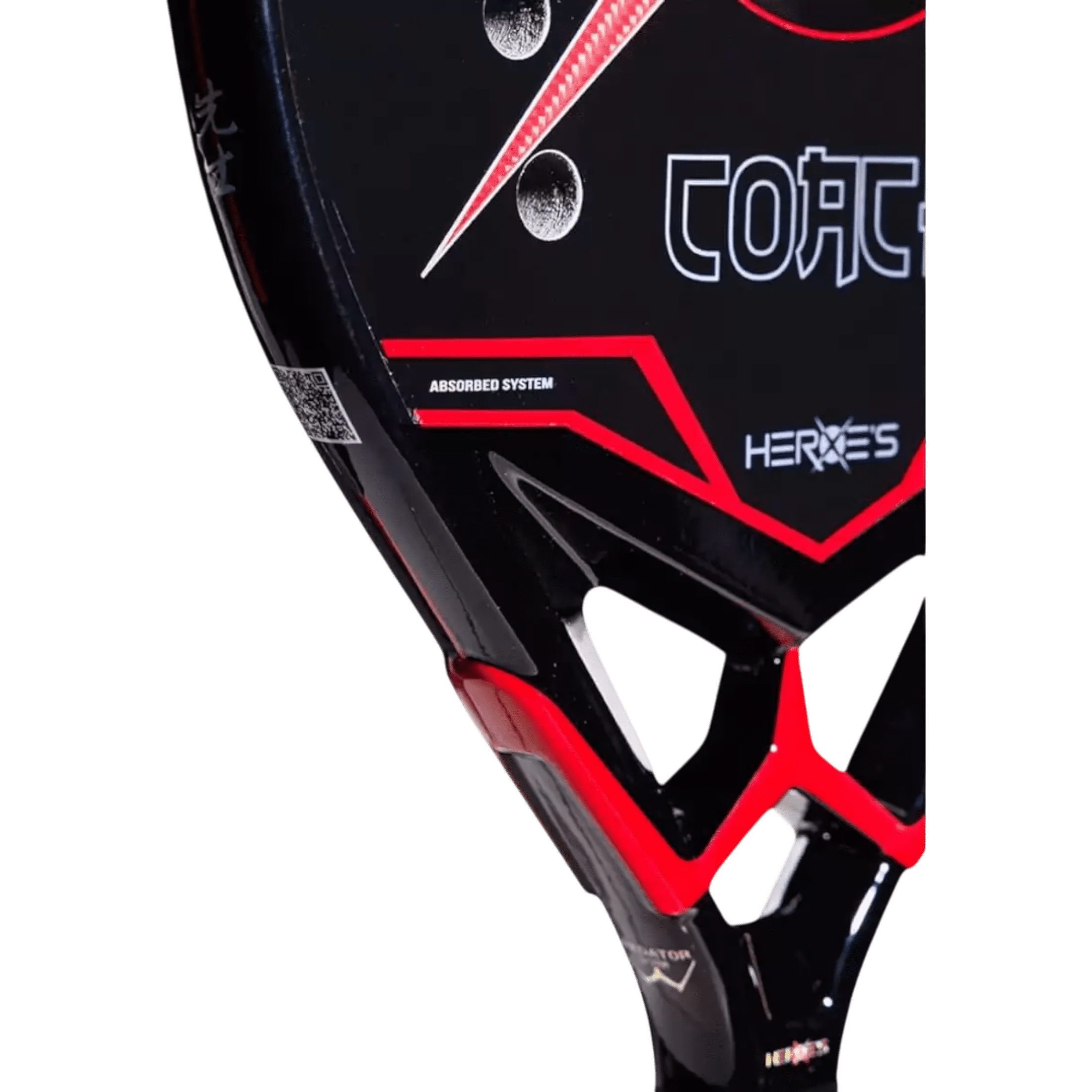 Heroe's Brand Sport COACH 2025 Beach Tennis Racket - Red Kevlar - Danny Cirella