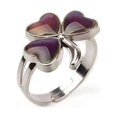 thumbnail image 1 of Mood Rings Changeable Color Temperature Emotion Feeling Fashion Cute Costume Props Multiple Shapes Christmas for Women Men Gift clover, 1 of 6