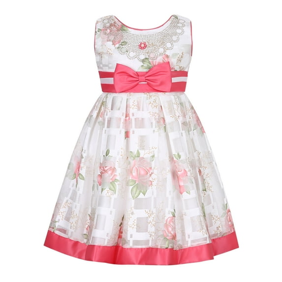 Richie House Girls' Princess Party Flower Dress RH2597