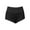Black, variant on Prolriy Womens Summer Shorts, Punk Elastic Hollow Waist Casual Three Quarter Shorts Womens Shorts Orange S