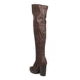 thumbnail image 3 of New Women Wild Diva Kimber-01 Leatherette Thig High Chunky Heel Riding Bootie Sz, 3 of 5